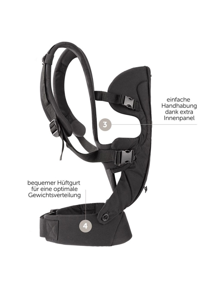fillikid Babytrage Walk 4in1 in schwarz günstig kaufen onesize