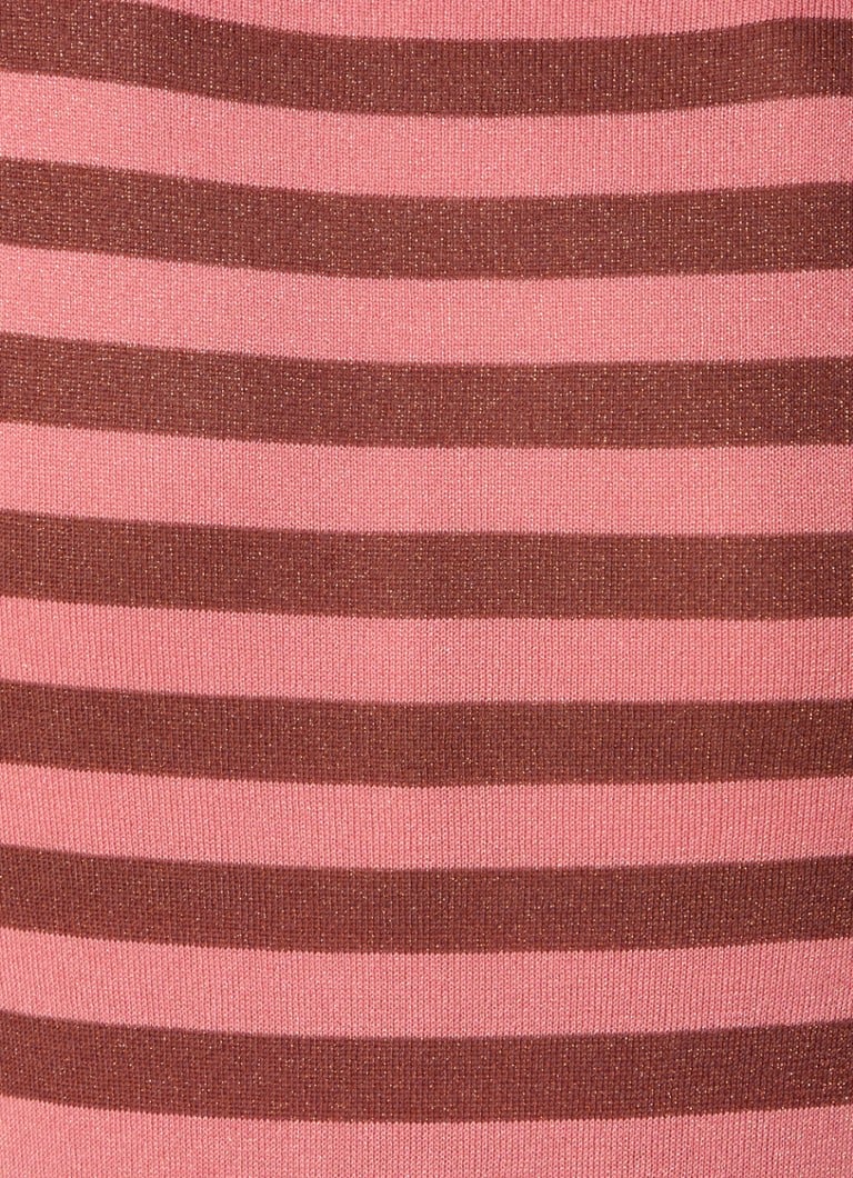 LKBennett Allie long-sleeved shirt with turtleneck and stripe print