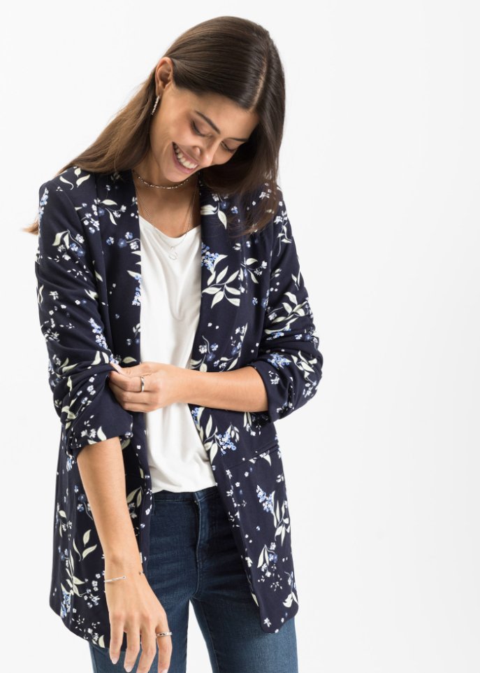 Bedruckter Longblazer