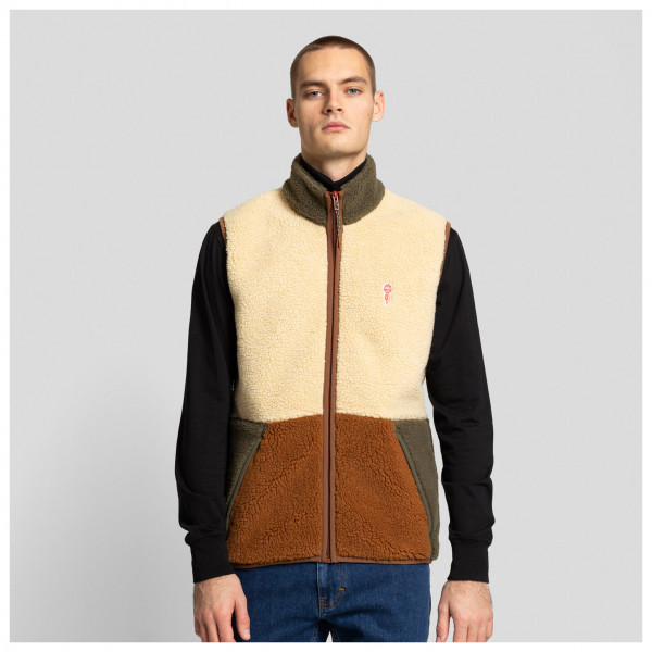 Revolution - Fleece Vest in Block Colors - Fleeceweste