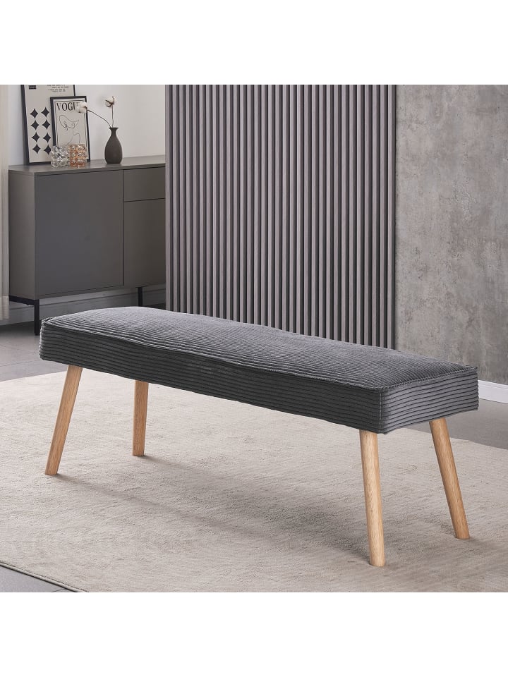 B&D Home Sitzbank EMIL in Anthrazit günstig kaufen