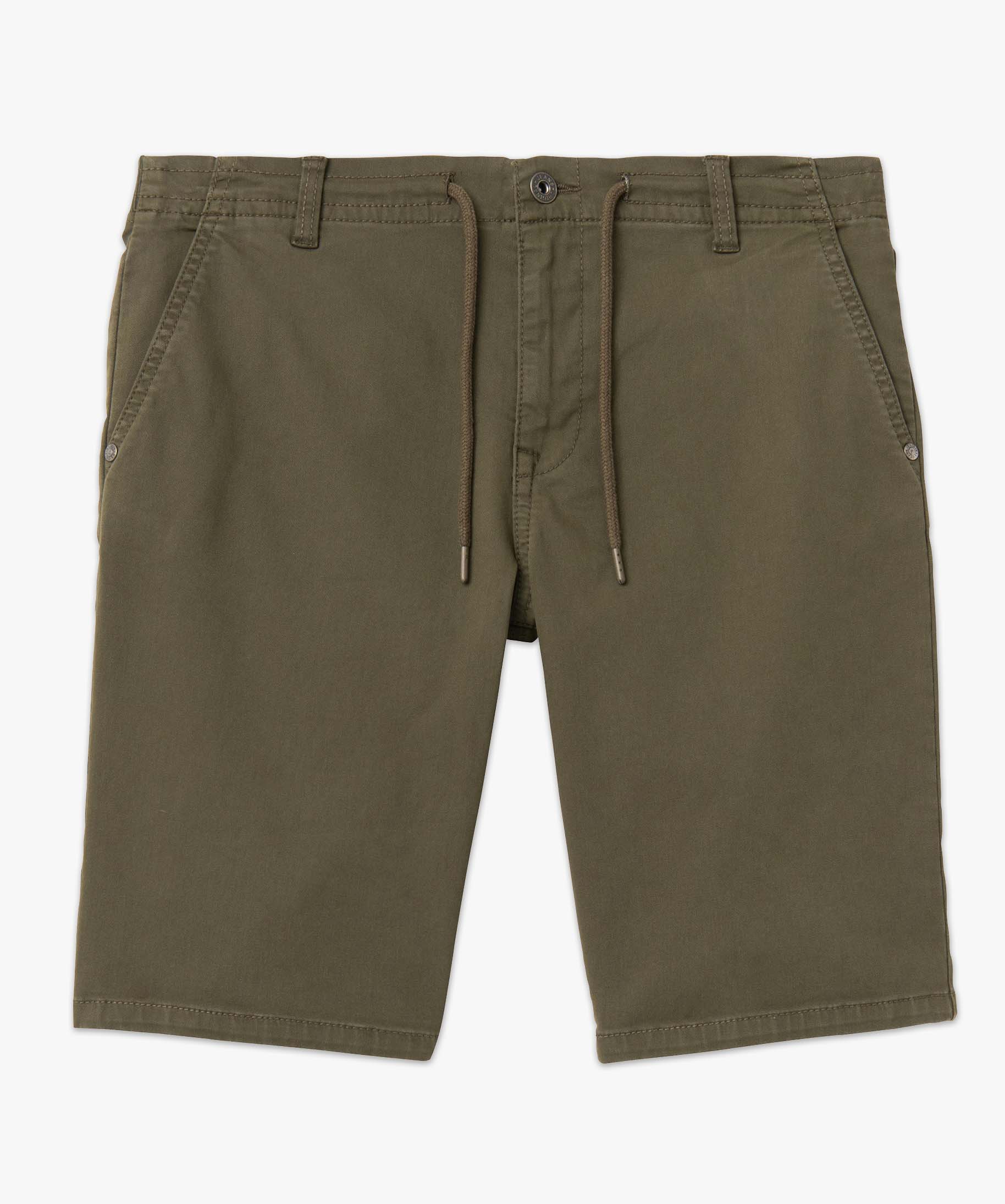 Bermuda homme coupe chino à taille élastiquée kaki | GEMO