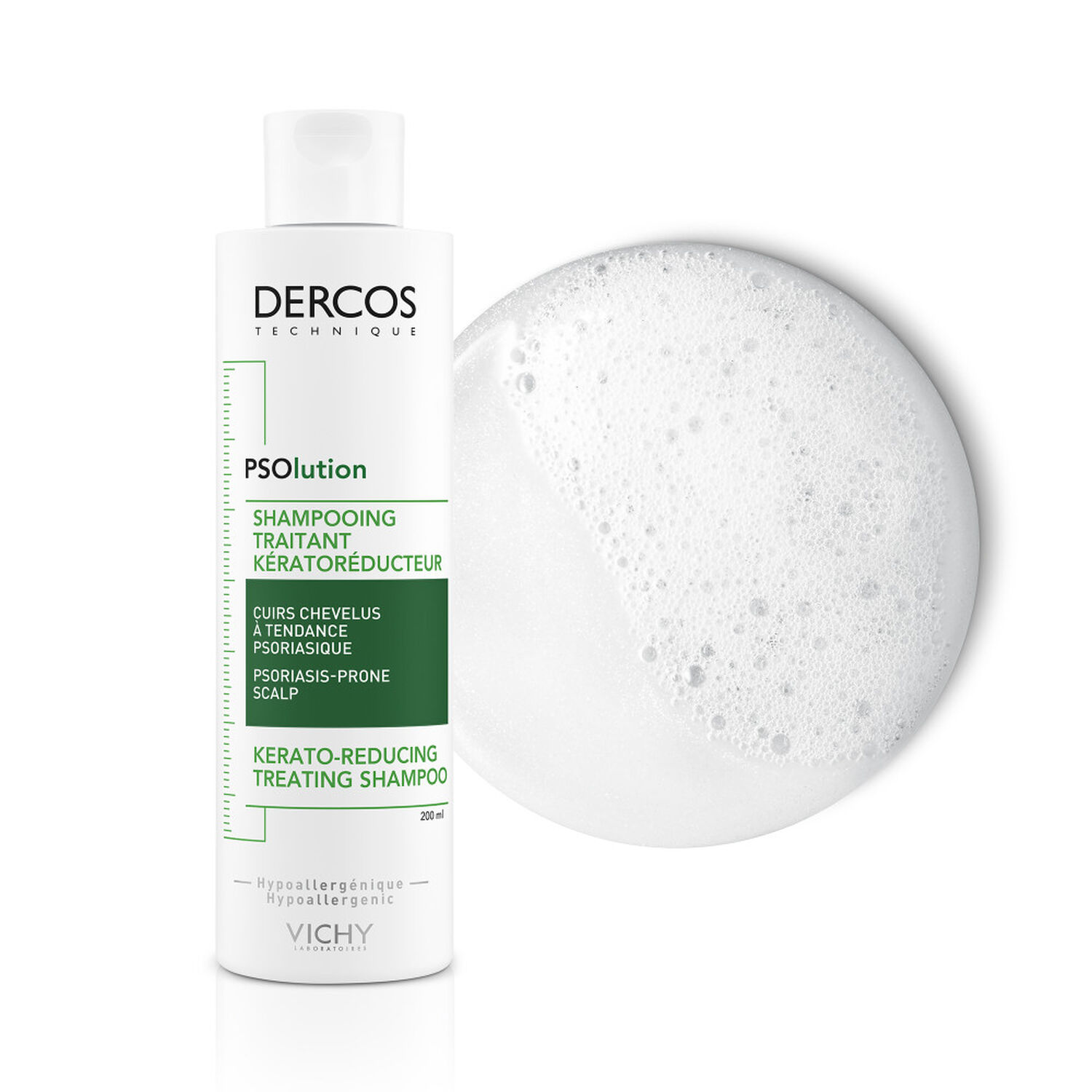 Vichy Dercos Technique Shampooing Cuirs Chevelus Sensible 200 ml
