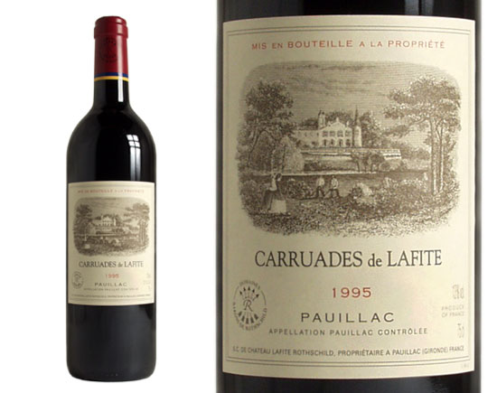 Carruades de Lafite Rouge 1995, Second Vin du Château Lafite-Rothschild Bordeaux Pauillac