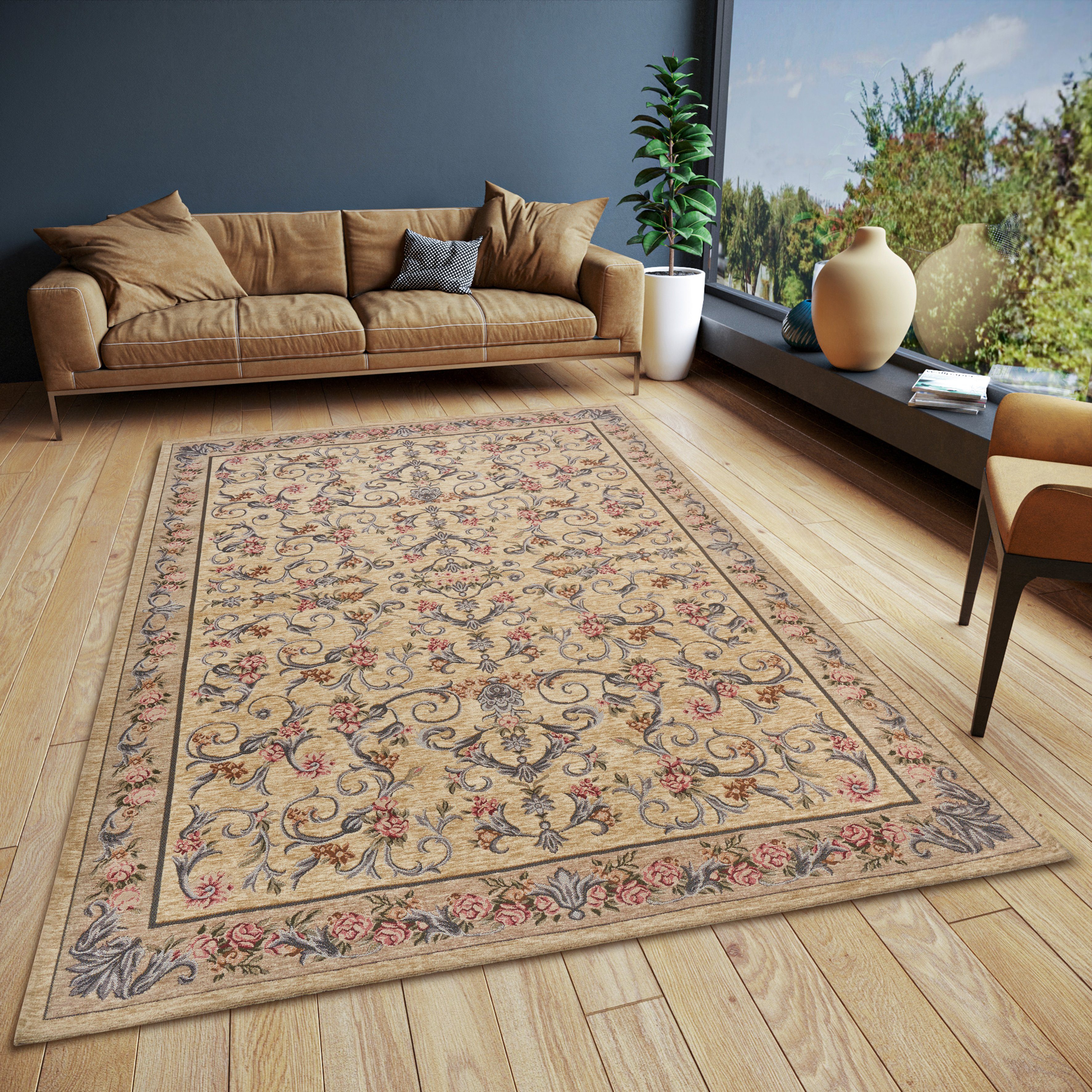 Teppich Assia, HANSE Home, rechteckig, Höhe: 5 mm, Boho-Style, Anti-Rutsch, Vintage, Wohnzimmer, Flur, Schlafzimmer