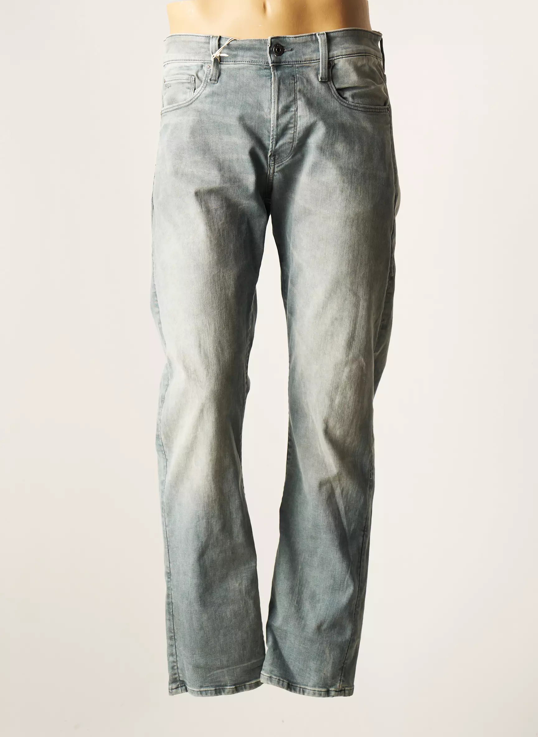 G Star Jeans Coupe Droite Homme couleur gris