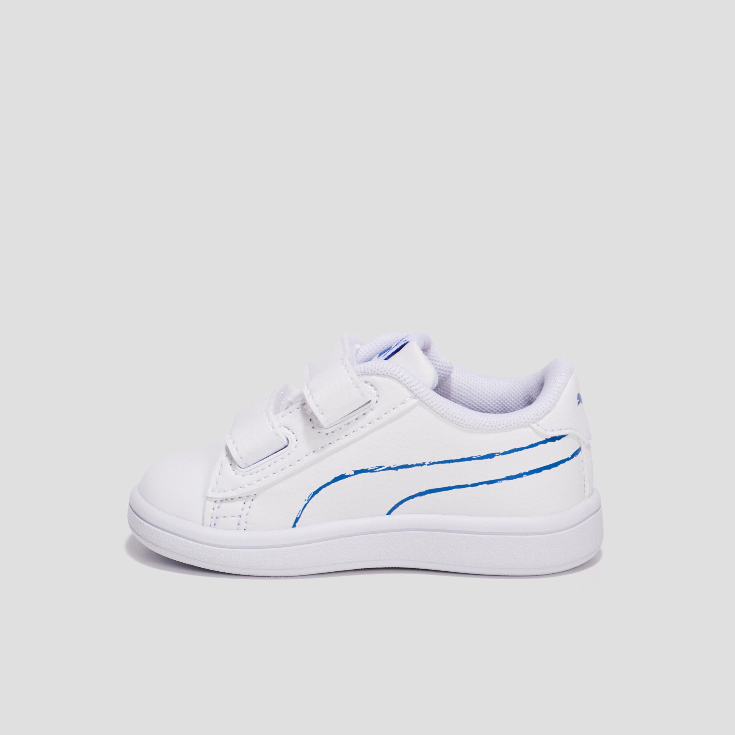 Tennis à scratchs Puma Shuffle blanc bébé garçon | La Halle