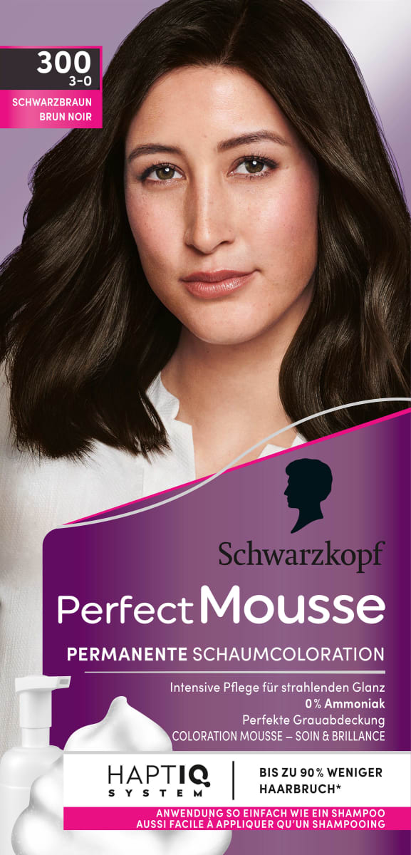 Haarfarbe Schaum 300 Schwarzbraun, 1 St