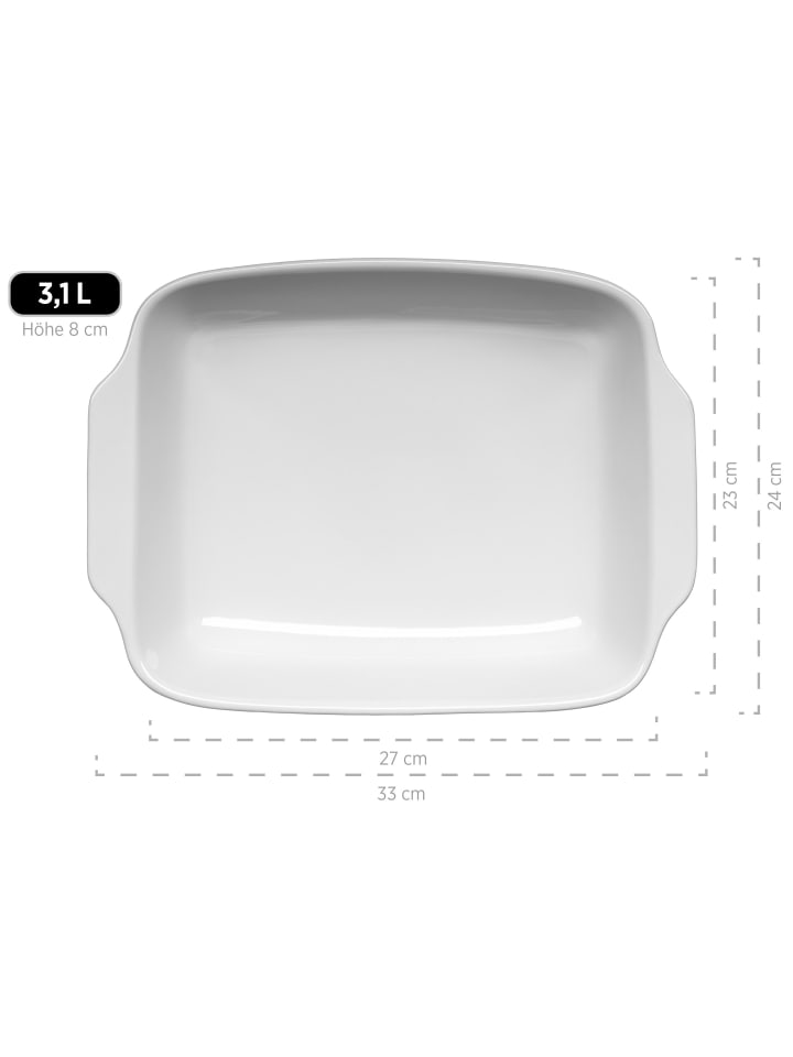 Mäser Auflaufform-Set, Keramik KITCHEN TIME in Grau günstig kaufen onesize