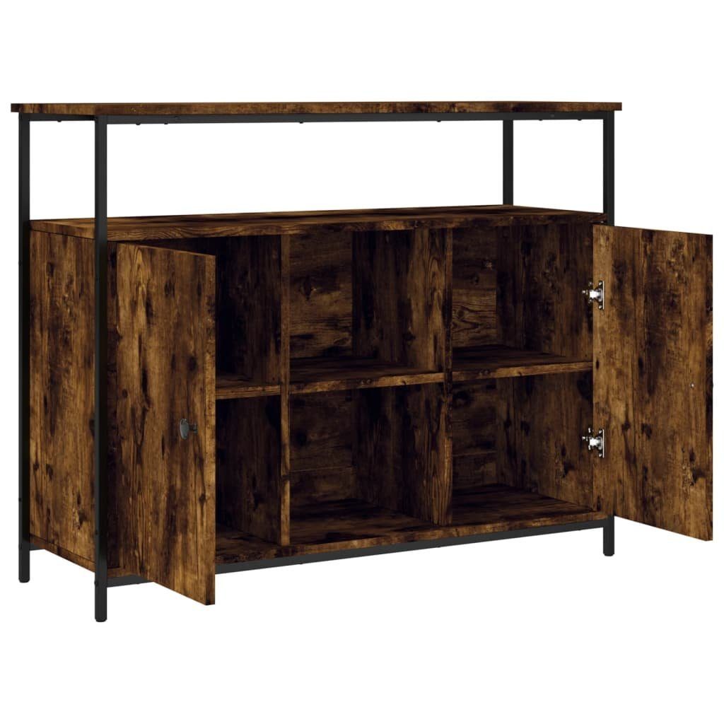 vidaXL Sideboard Sideboard Räuchereiche 100x35x80 cm Holzwerkstoff (1 St)