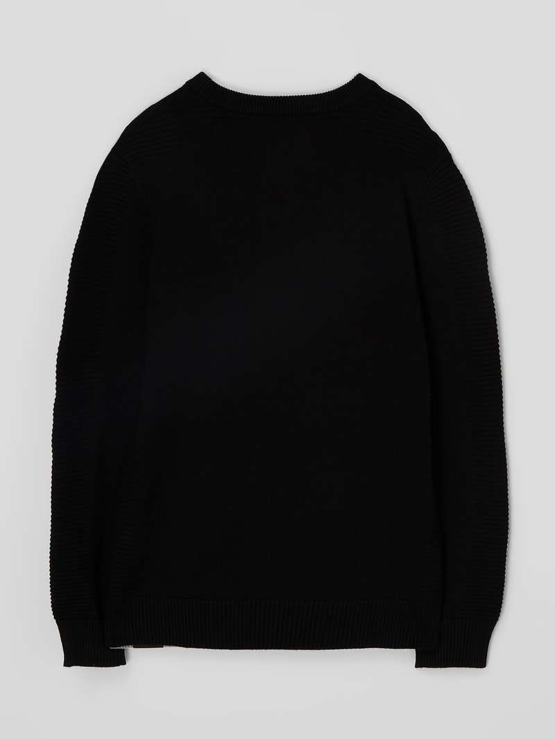 Pullover aus Viskosemischung in schwarz