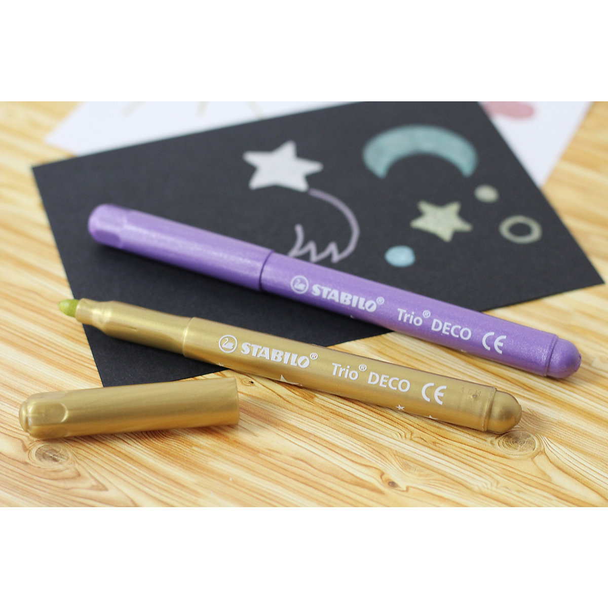 Metallic-Filzstifte Trio DECO, 8 Farben