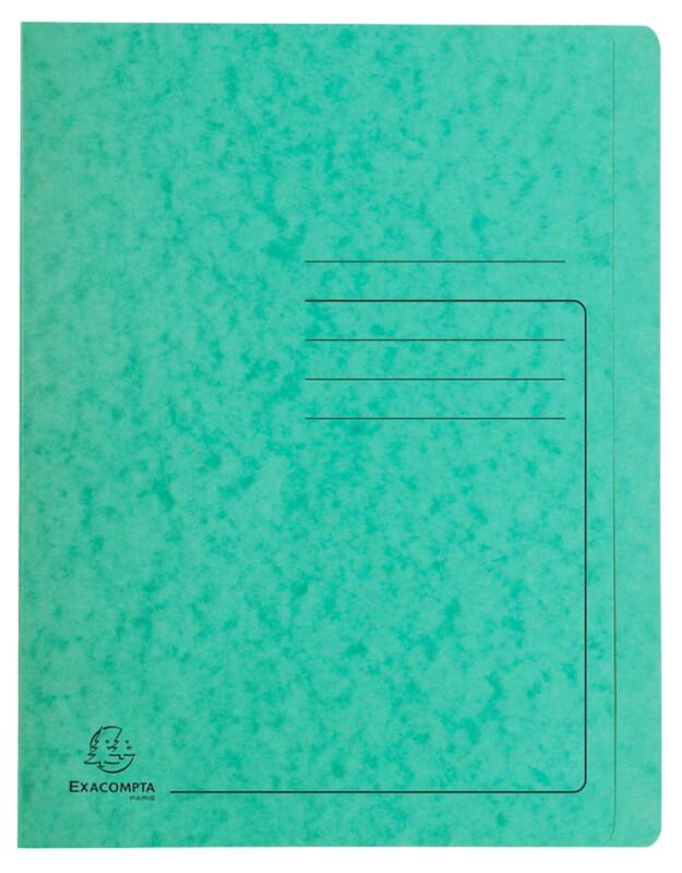 Exacompta Schnellhefter 39993E DIN A4 Pressspankarton meliert 27,2 (B) x 0,2 (T) x 31,8 (H) cm Grün 25 Stück