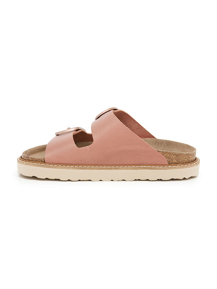 SABOKETS Leder-Pantoletten in Rosa günstig kaufen