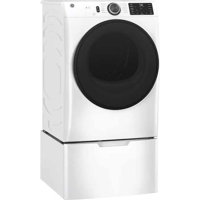 GE 7.8-cu ft Stackable Smart Electric Dryer (White) ENERGY STAR