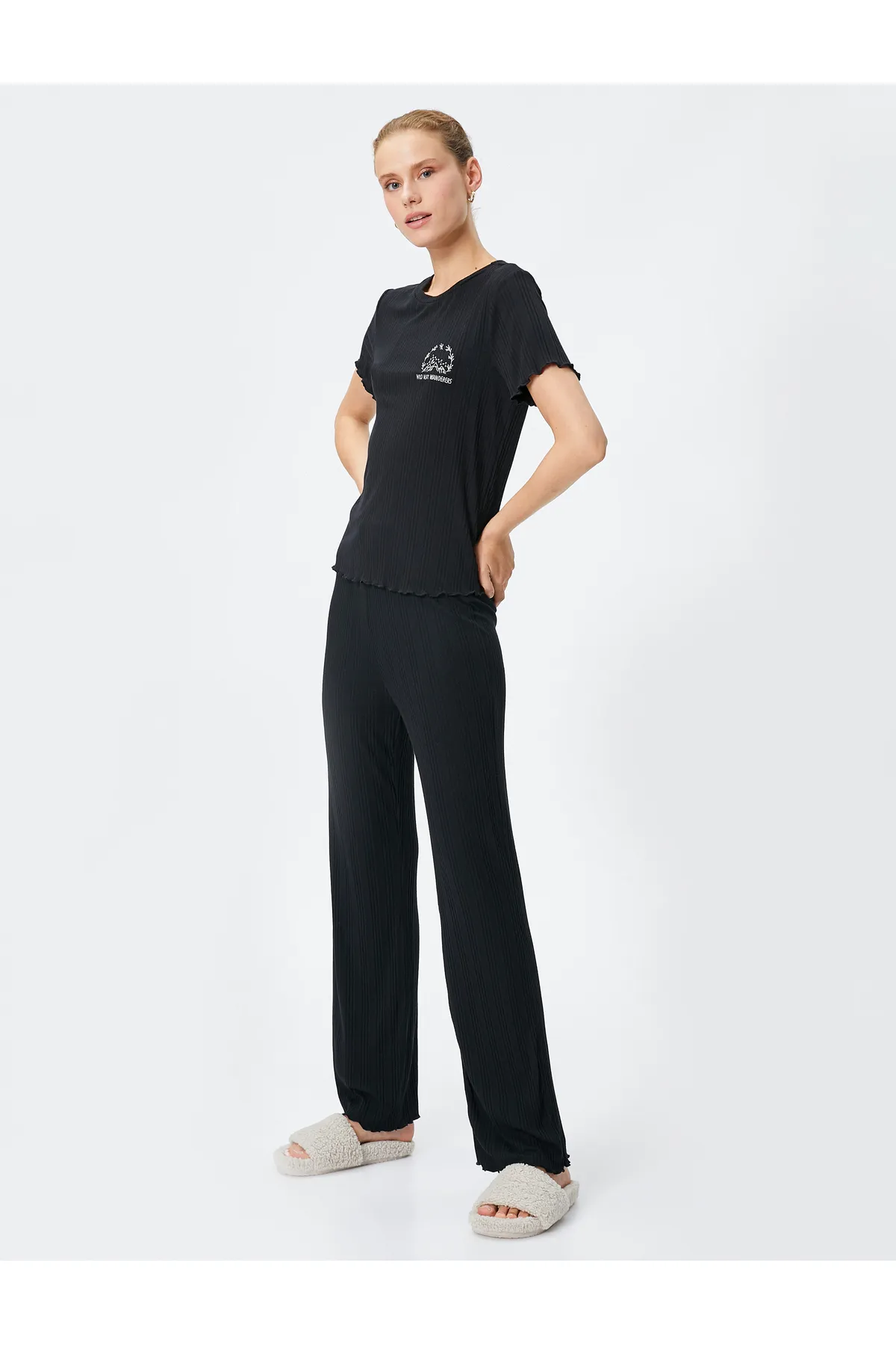 Koton  Pyjamahose aus Modalmischung mit geradem Bein