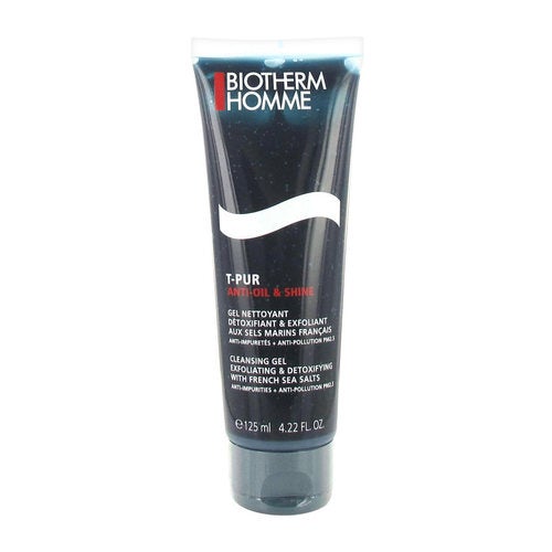 Biotherm Homme T-PUR Anti-Öl & Glanz Schwarzes Gel-Gesichtsreinigungsgel 125 ml