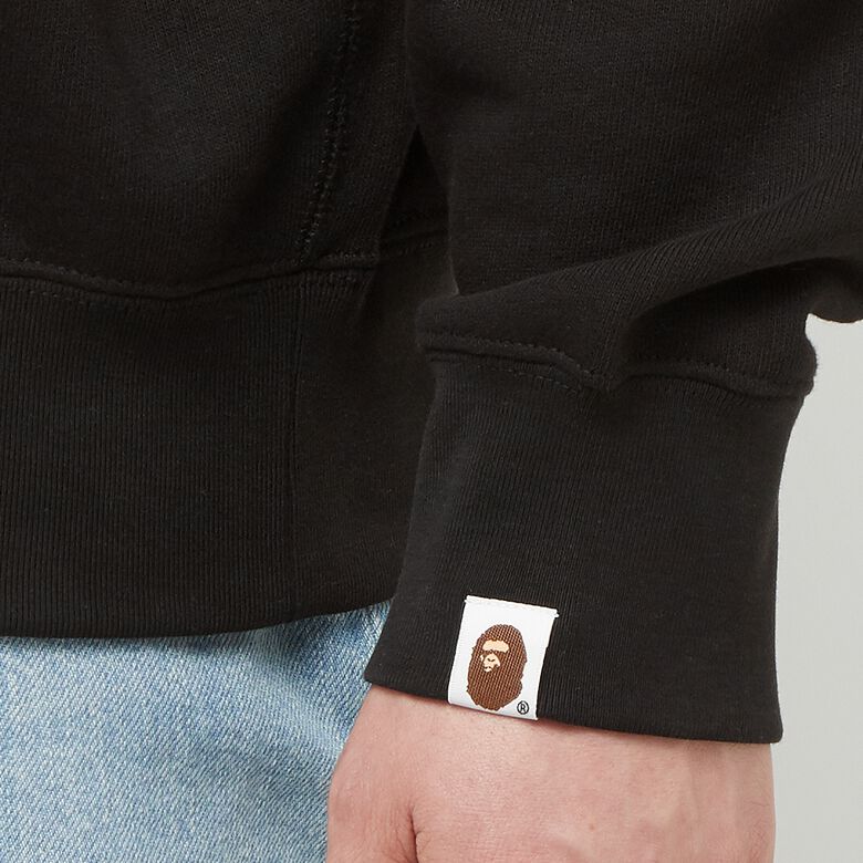 A Bathing Ape Head One Point Crewneck black