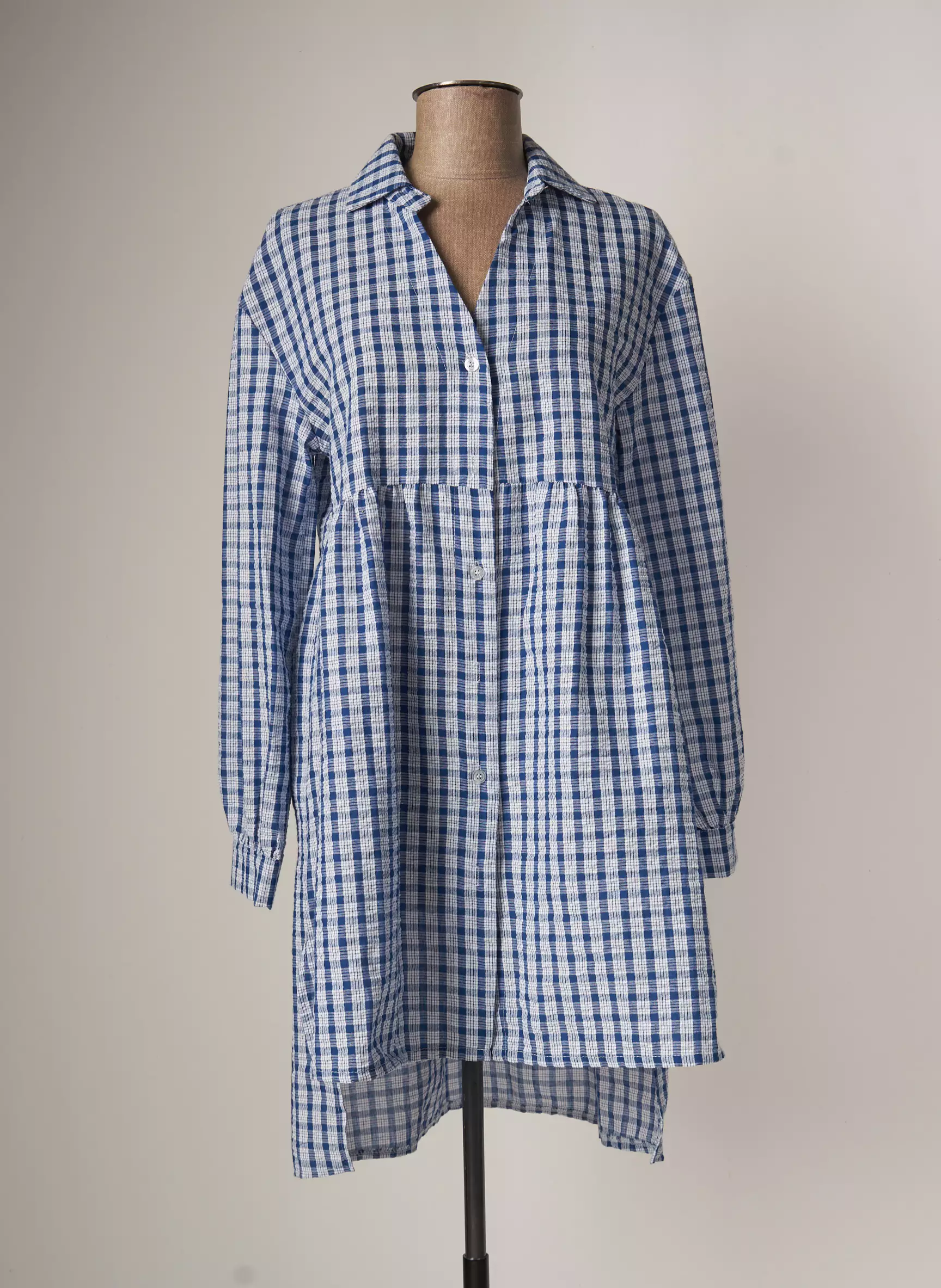 Biscote Robes Mi Longues Femme couleur bleu
