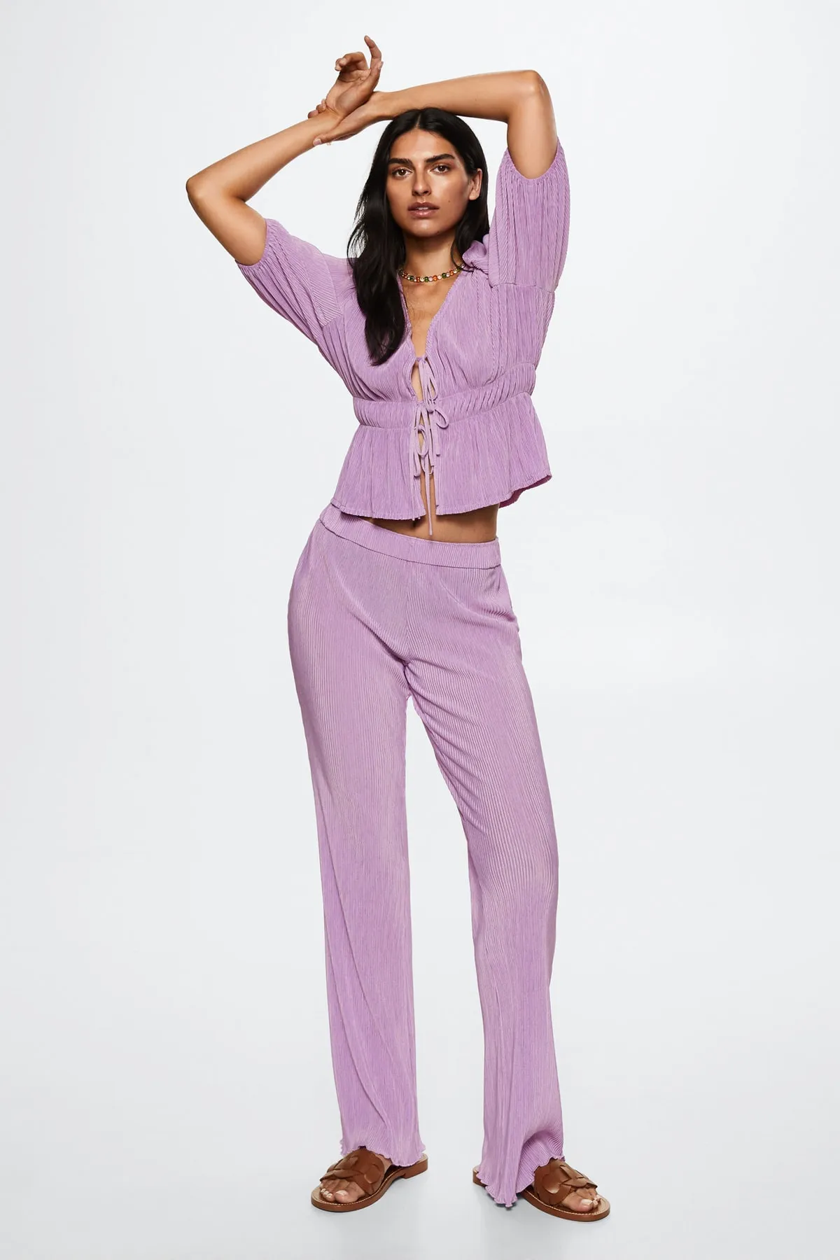 MANGO  Lila Damenhose 37082003