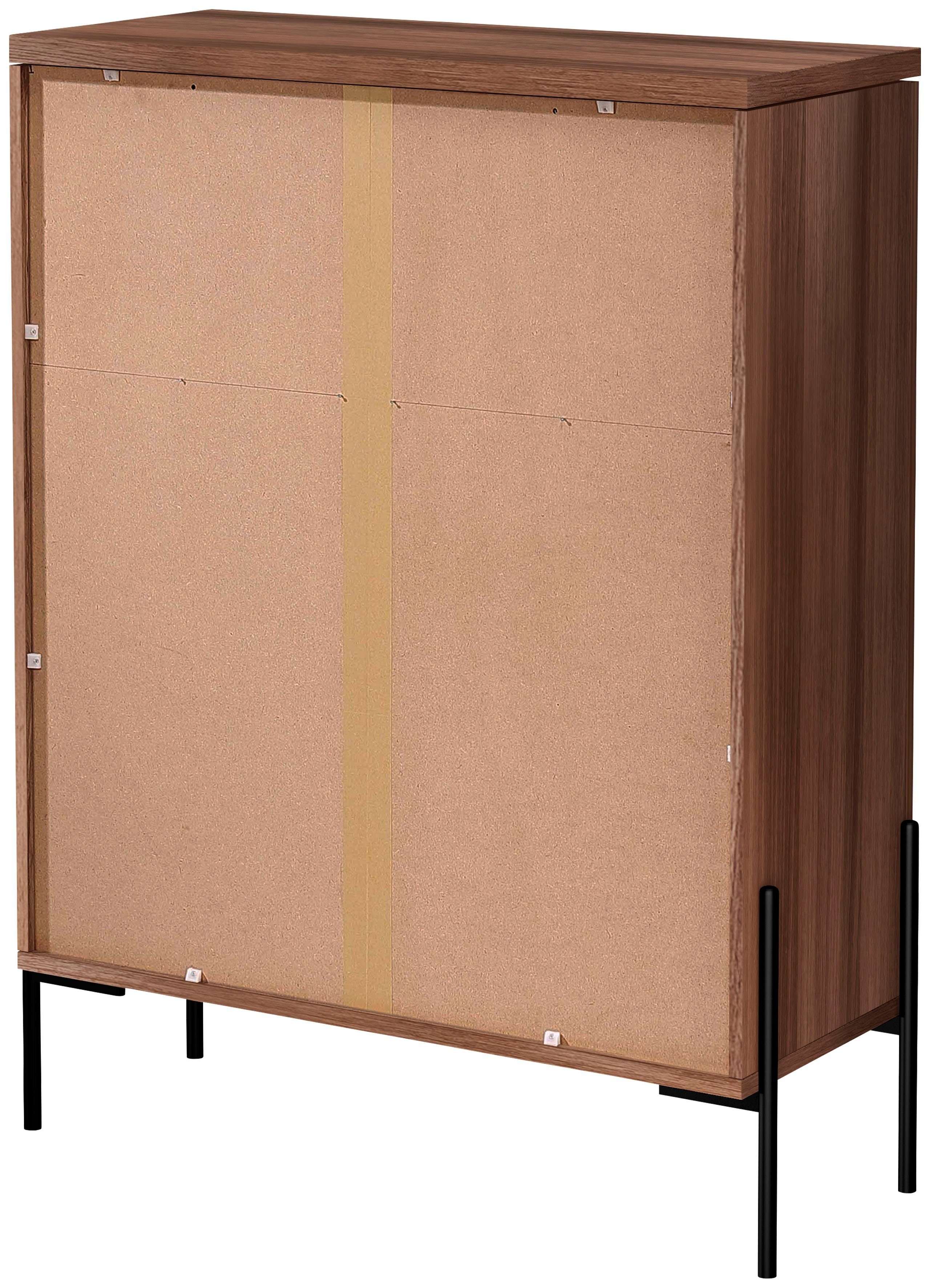 Home affaire Highboard Valloire, mit 1 feste und 1 verstellbare Einlegeboden, Breite 93 cm, Höhe 120 cm