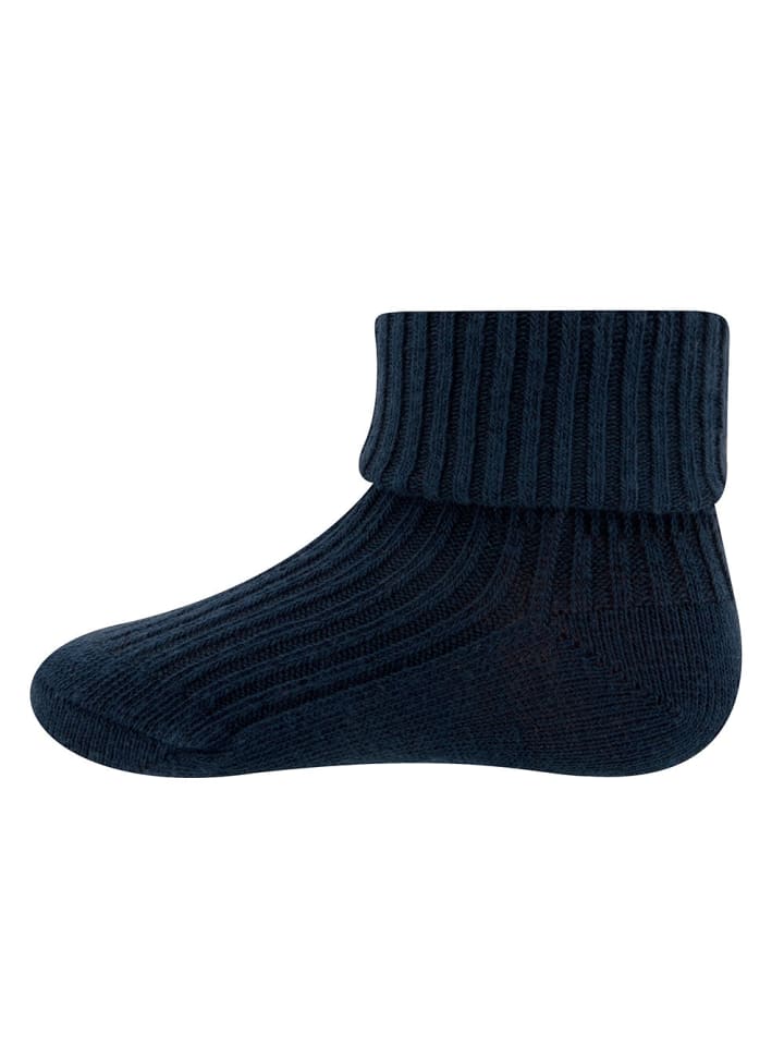 ewers 3er-Set Socken Rippe/Umschlag in marine-schilf-beige günstig kaufen