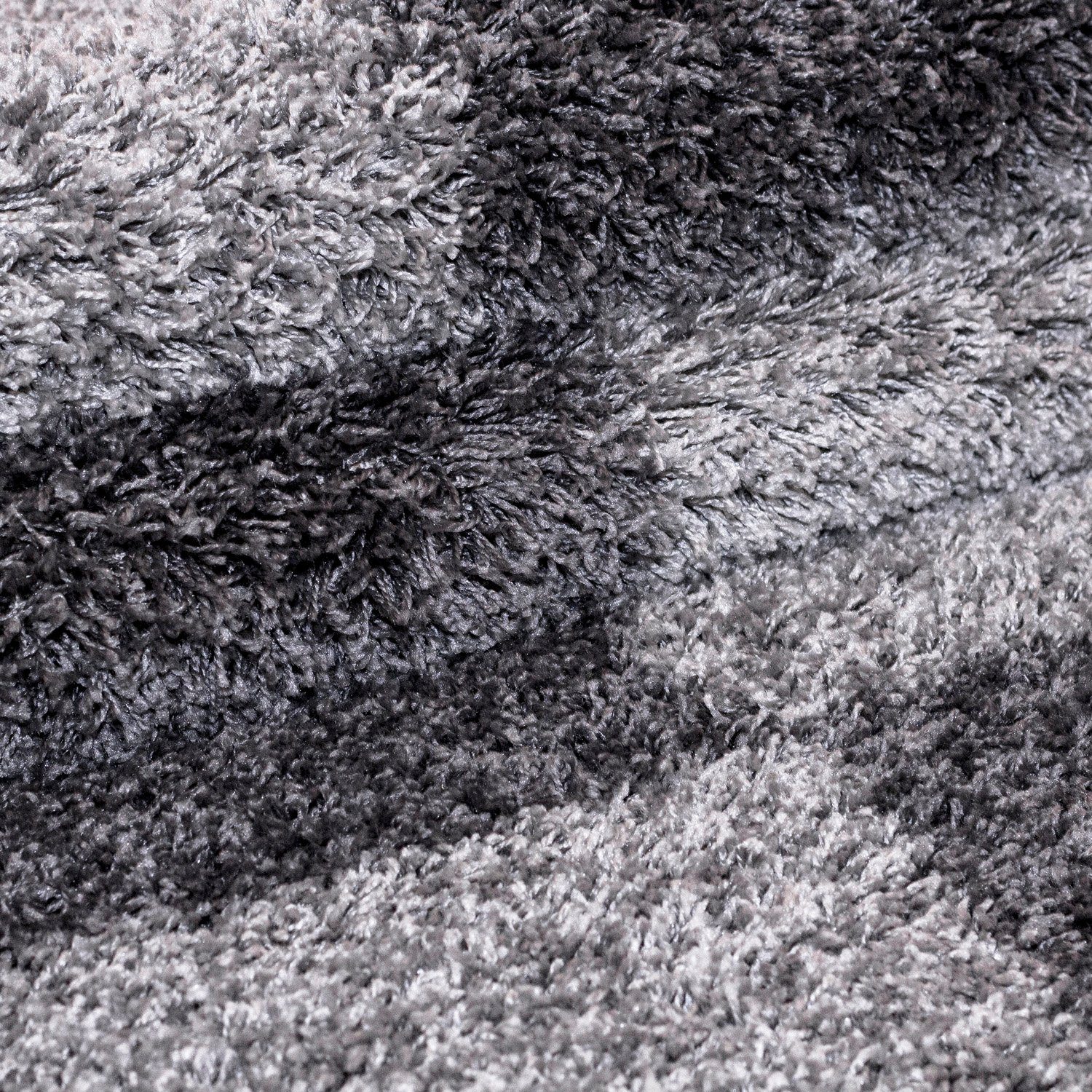 Hochflor-Teppich Kariert Design, Carpetsale24, Läufer, Höhe: 30 mm, Teppich Kariert Design Teppich im modern Stil Teppich Wohnzimmer