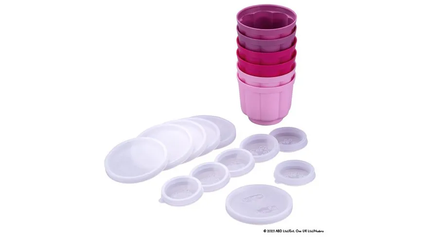 Dr.Oetker Puddingförmchen 6er Set rot, rosa, violett