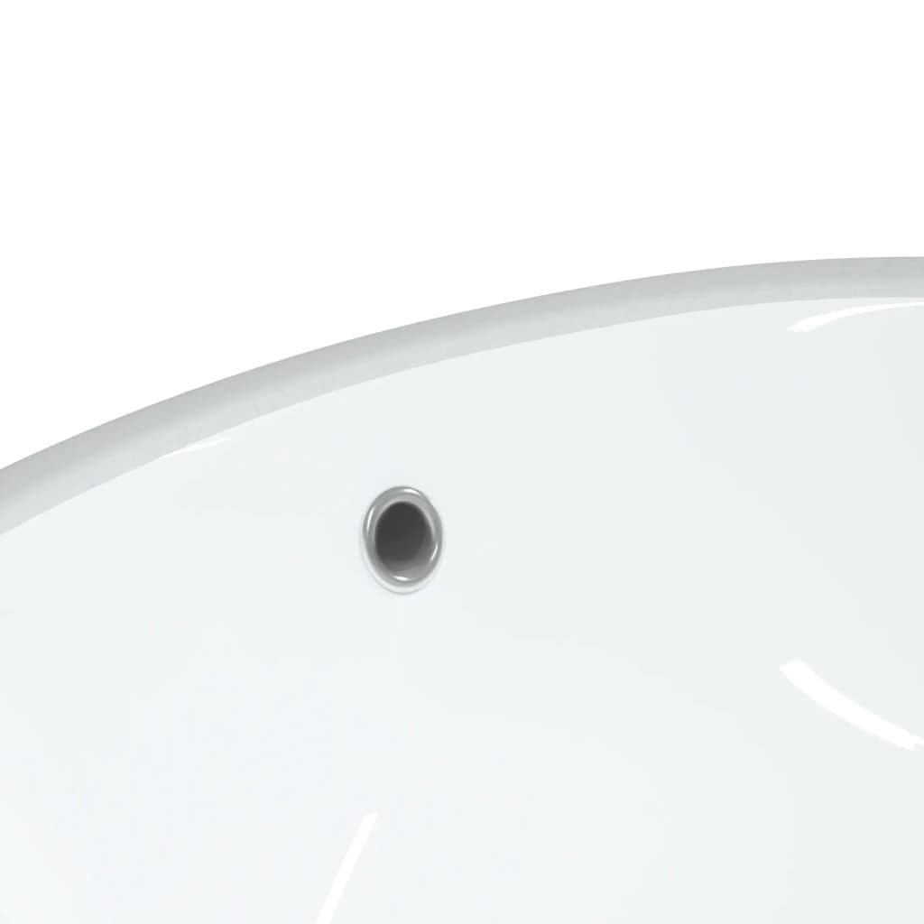 vidaXL Waschbecken Waschbecken Weiß 33x29x16,5 cm Oval Keramik