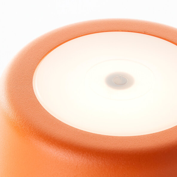 LED-Akku-Tischleuchte Kaami, orange-matt