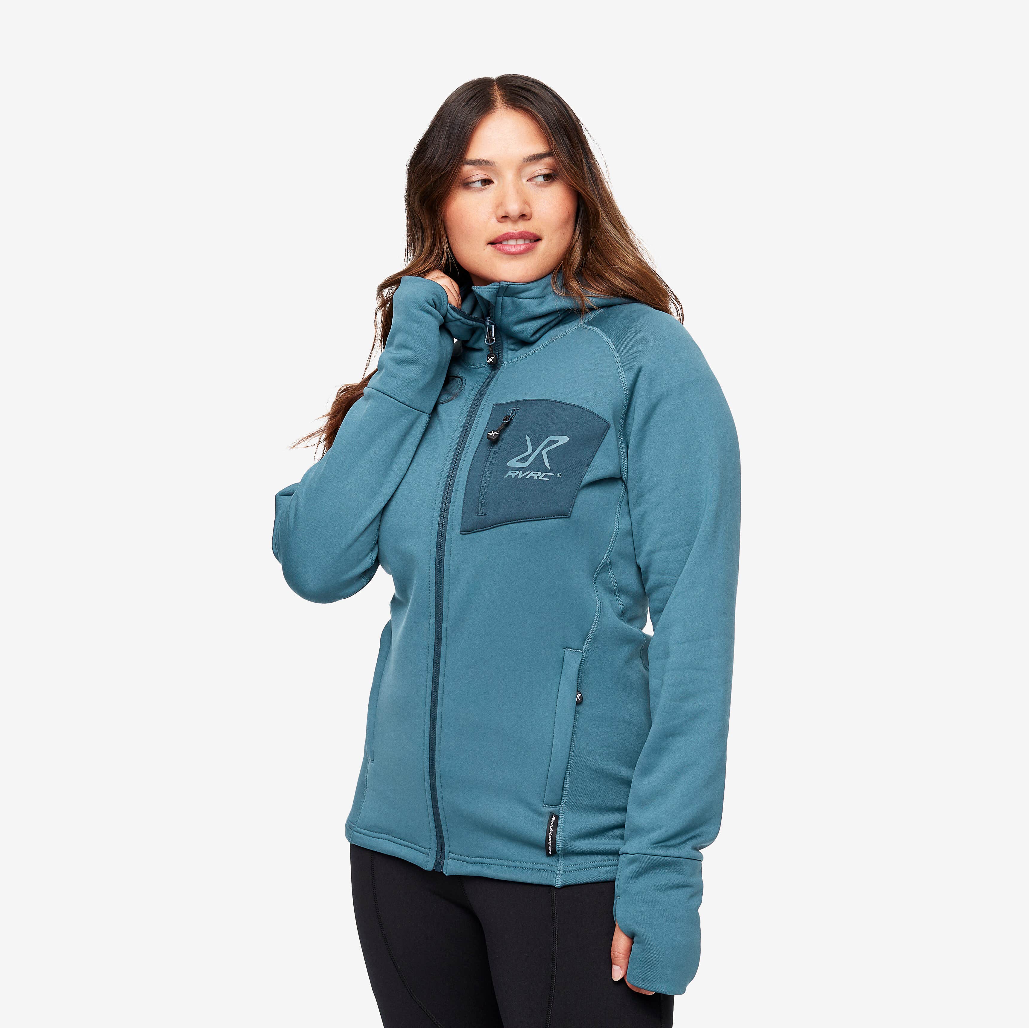 Illusion Hoodie Femme Ocean Teal