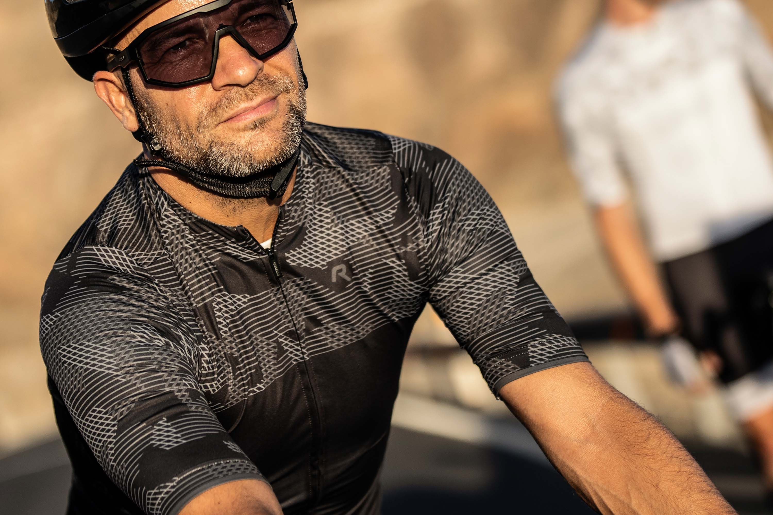 Rogelli Camo Blau/Grau Herren Radtrikot Kurzarm