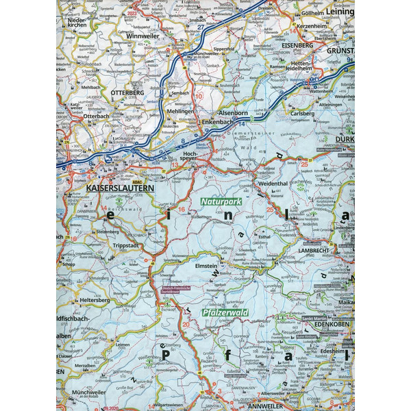 ADAC Regionalkarte Blatt 11 Mosel, Eifel, Hunsrück, Pfälzer Wald 1:150 000 - Straßenkarte