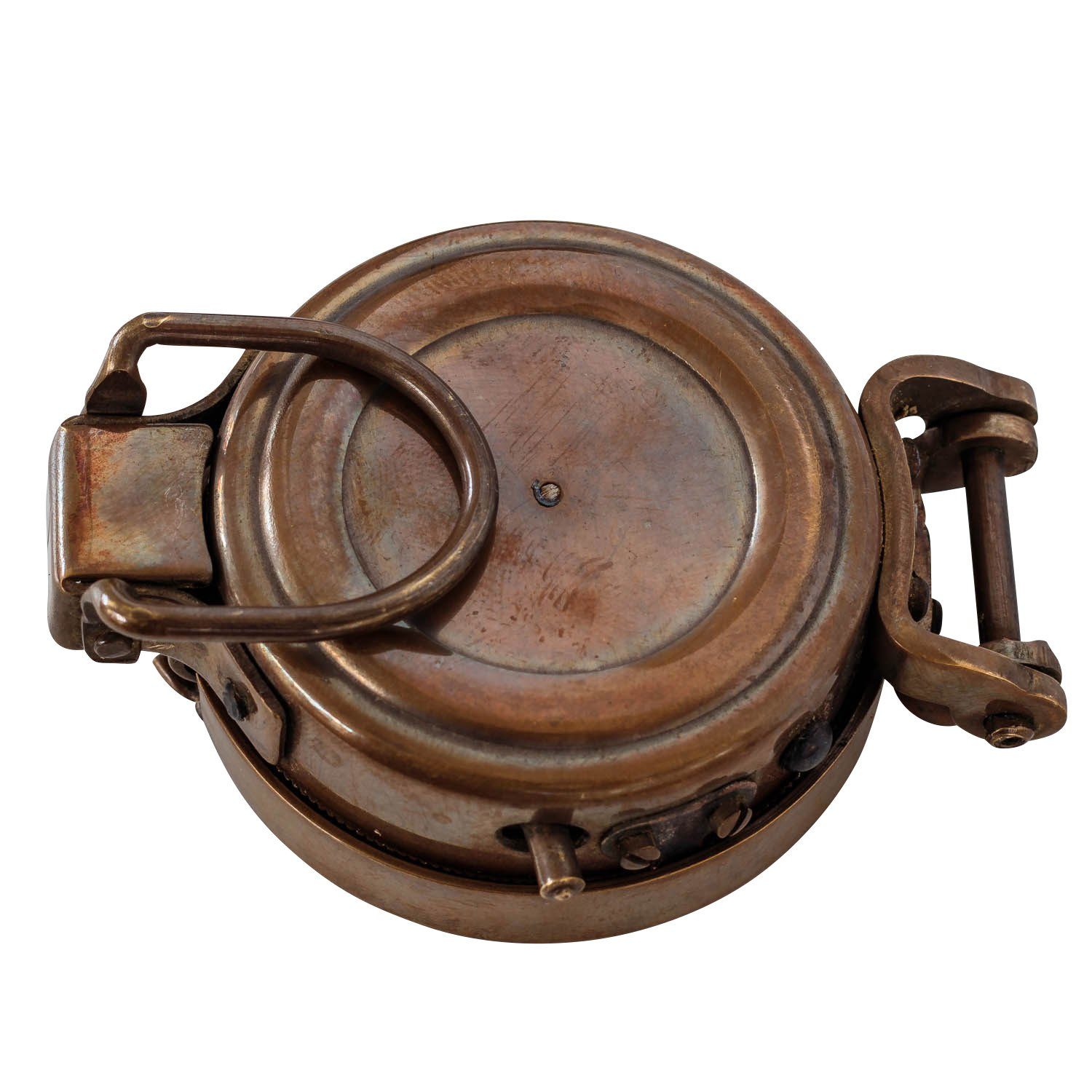 Aubaho Kompass Kompass Maritim Schiff Messing Dekoration Navigation Glas Antik-Stil R