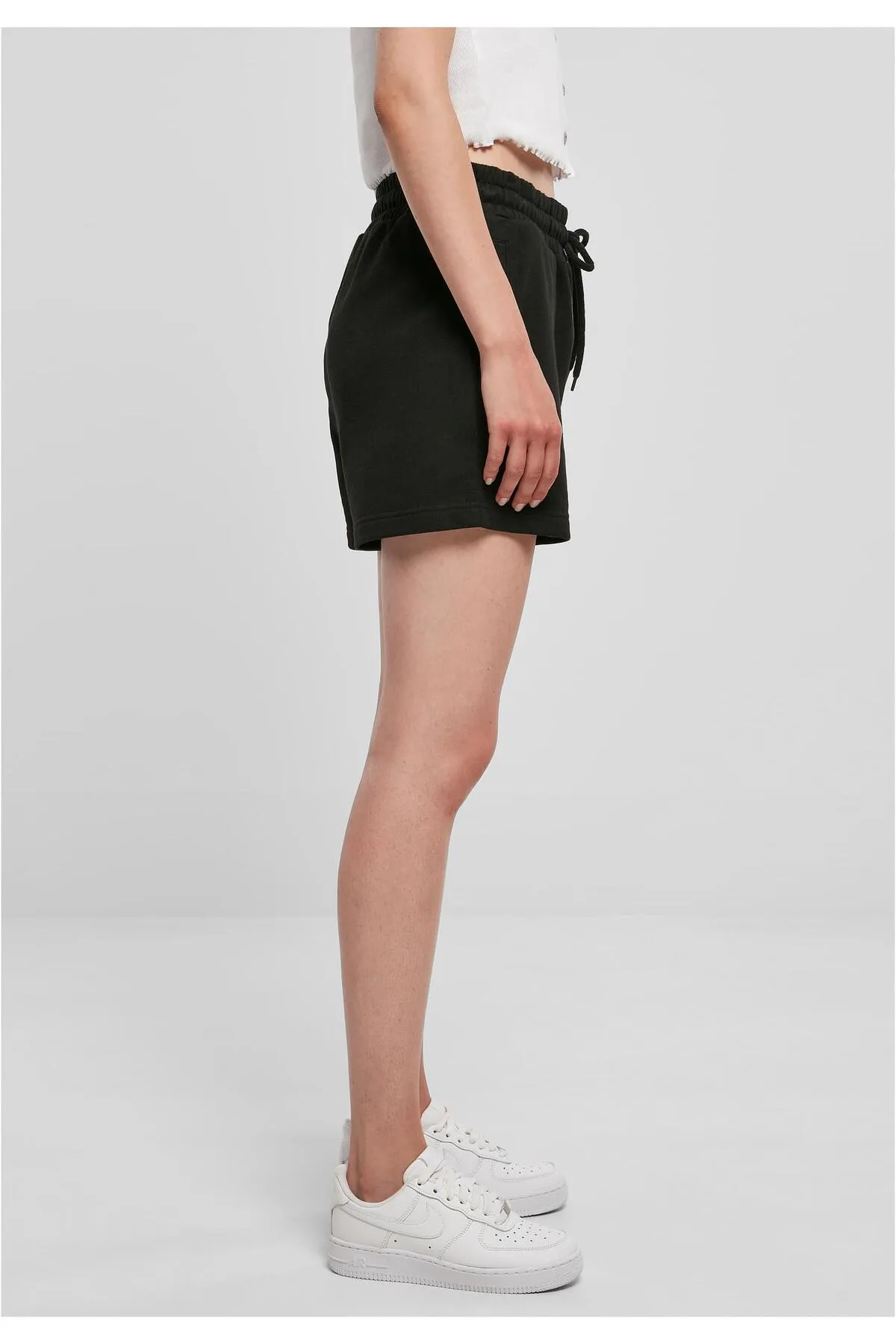 FUBU  Damen FW222-018-2, Corporate Sweat Shorts schwarz