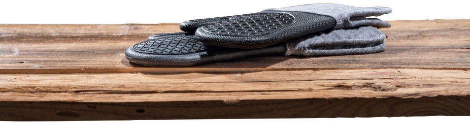 WENKO Topfhandschuhe Ada, (Set, 2-tlg), mit Baumwollinnenseite, 1 Paar, schwarz