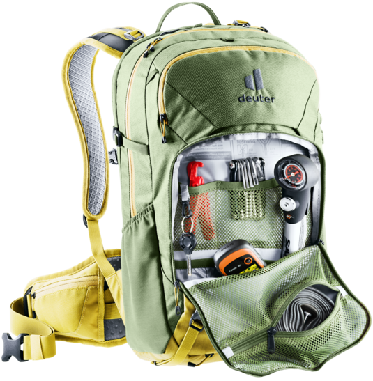deuter Attack 20 | Fahrradrucksack mit modernem Protektor