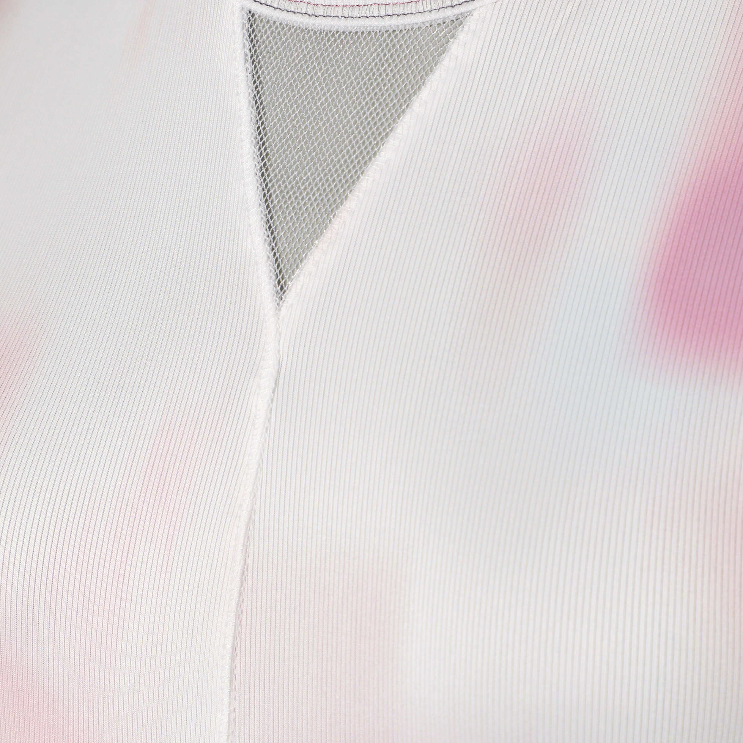 Petal Haze Ruffle Tank-Top Damen - Weiß, Rosa