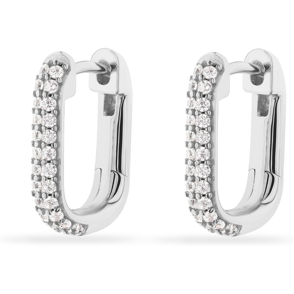 Jette Créoles 925 Argent Boucles d'oreilles