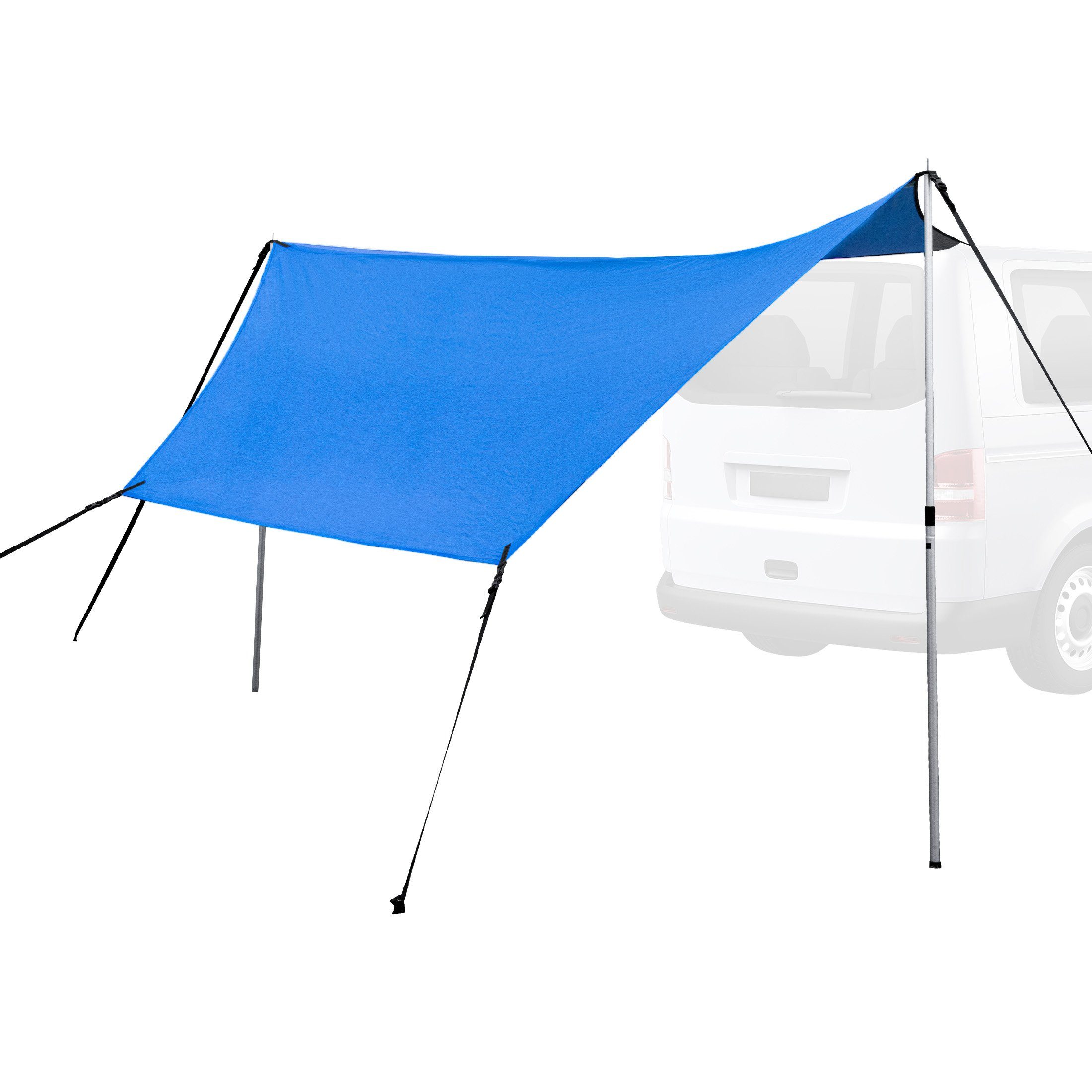Zoomyo Sonnensegel Markise fürs Auto / Autovordach, einfache Montage, (Einer Tasche für den einfachen Transport), mit UV-Schutz 80+ durch Silberbeschichtung