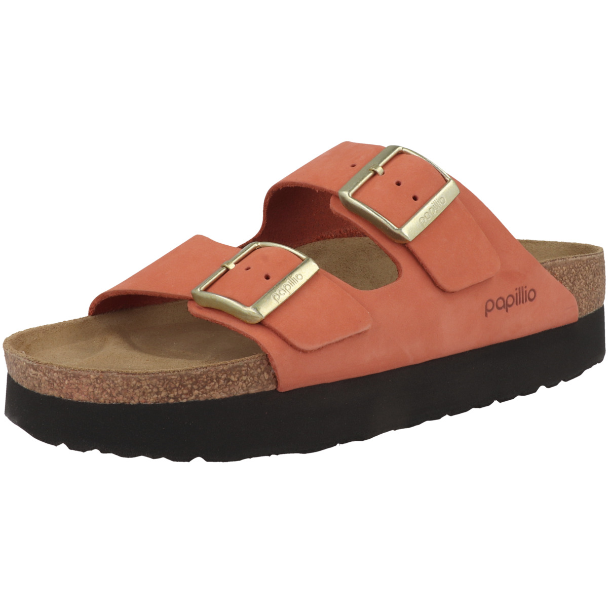 Papillio Arizona Platform Nubukleder schmal Sandale orange