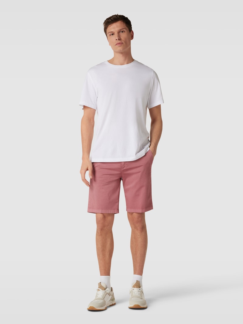 Bermudas mit seitlichen Eingrifftaschen in pink