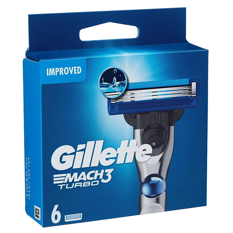 Gillette Gillette blader 6-pk Mach3 Turbo