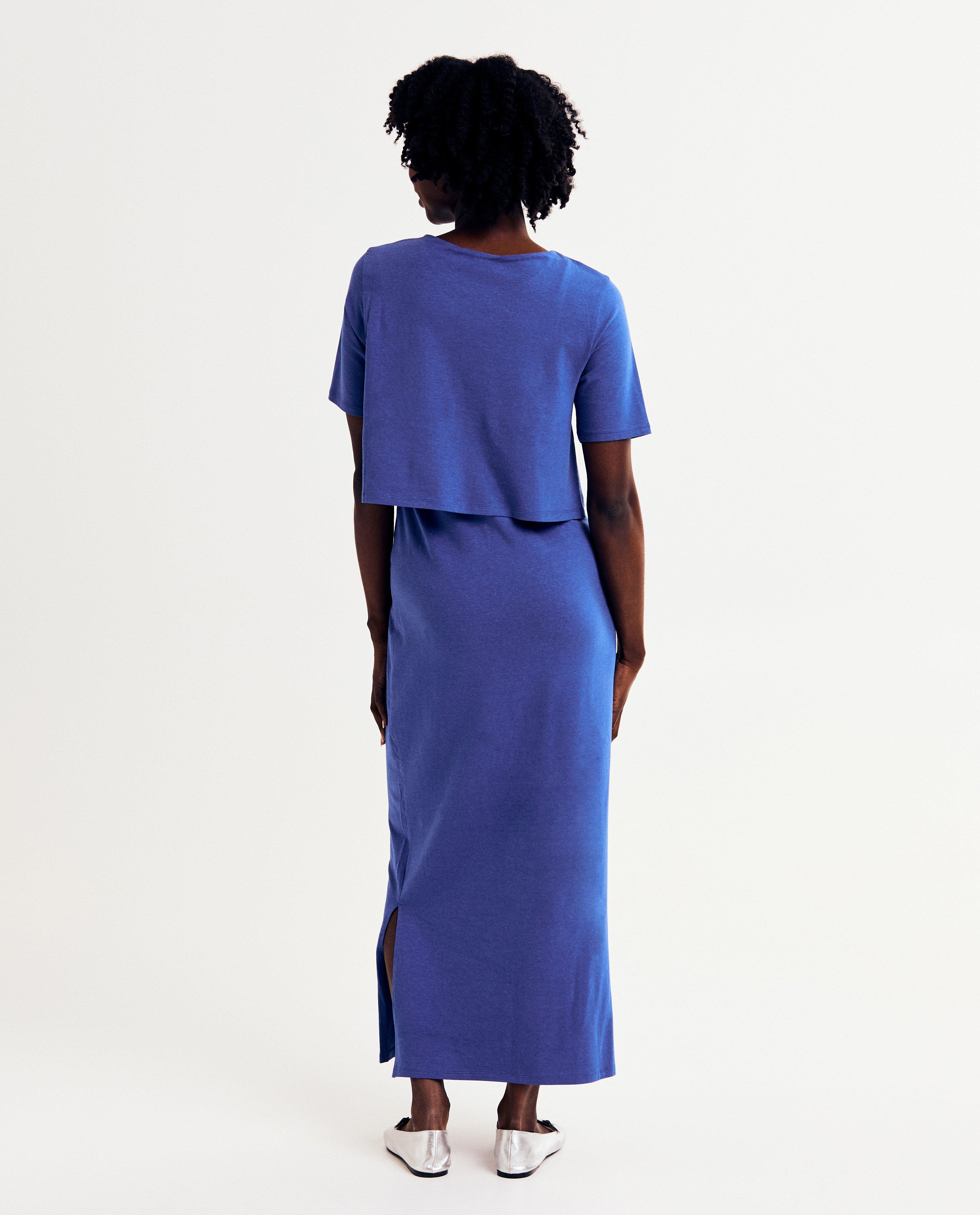 Rochie de maternitate Atelier Maman Blue albastră