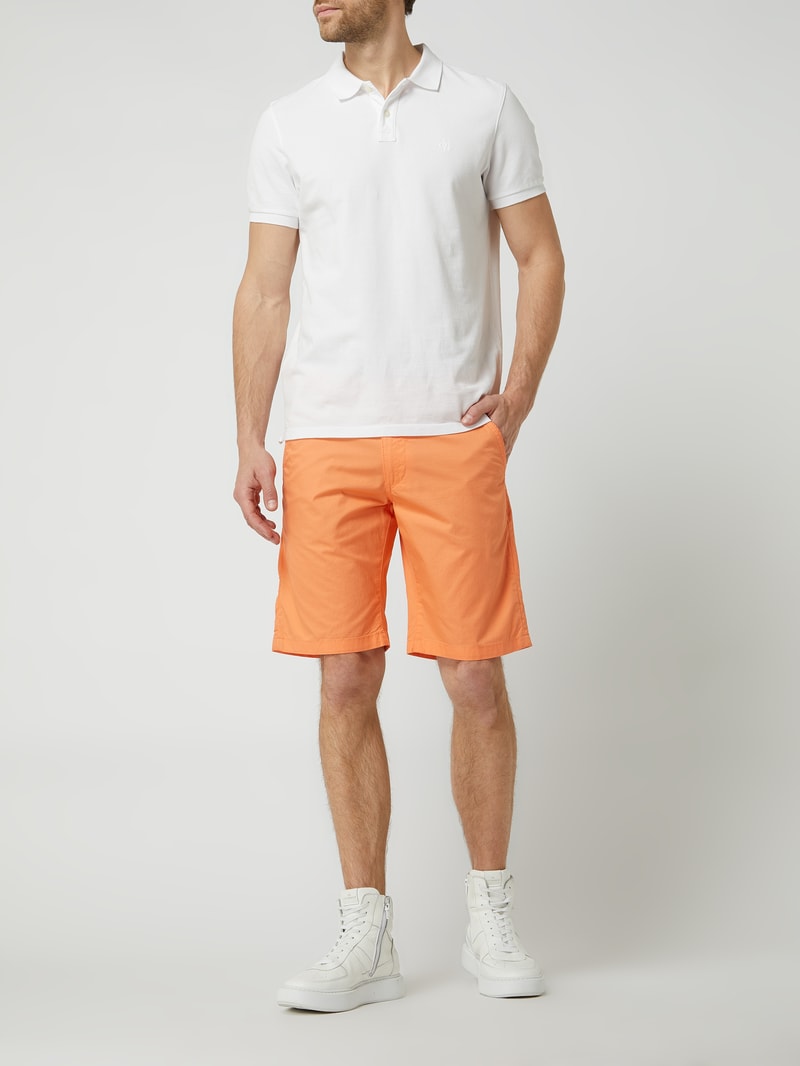 Chino-Shorts aus Baumwolle in koralle