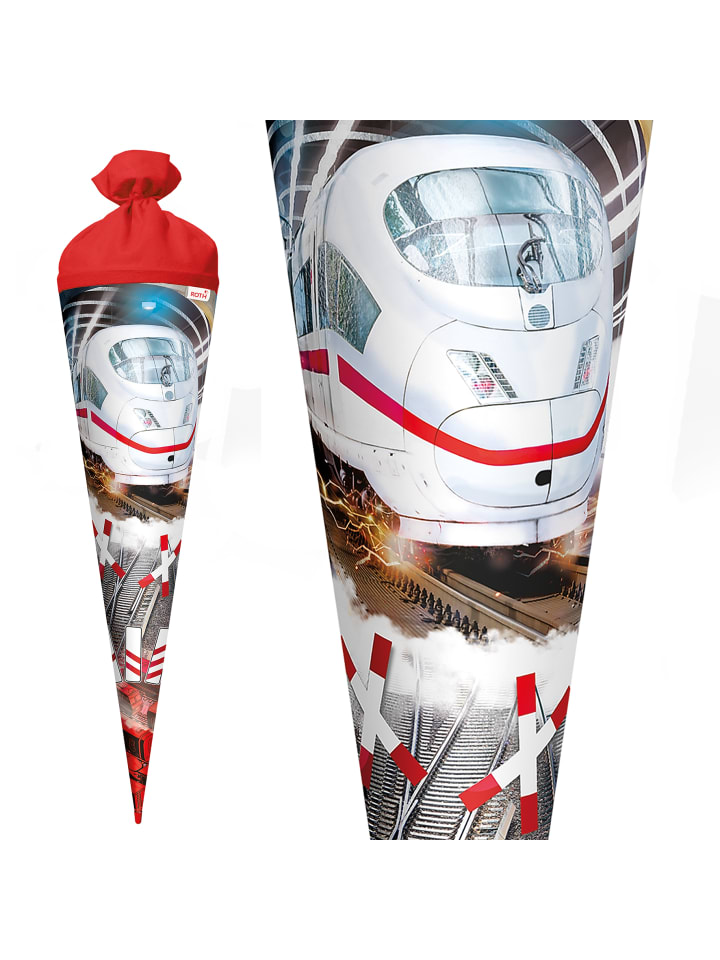 ROTH Schultüte groß Schnellzug 70 cm, Glanzfolie in Rot günstig kaufen onesize