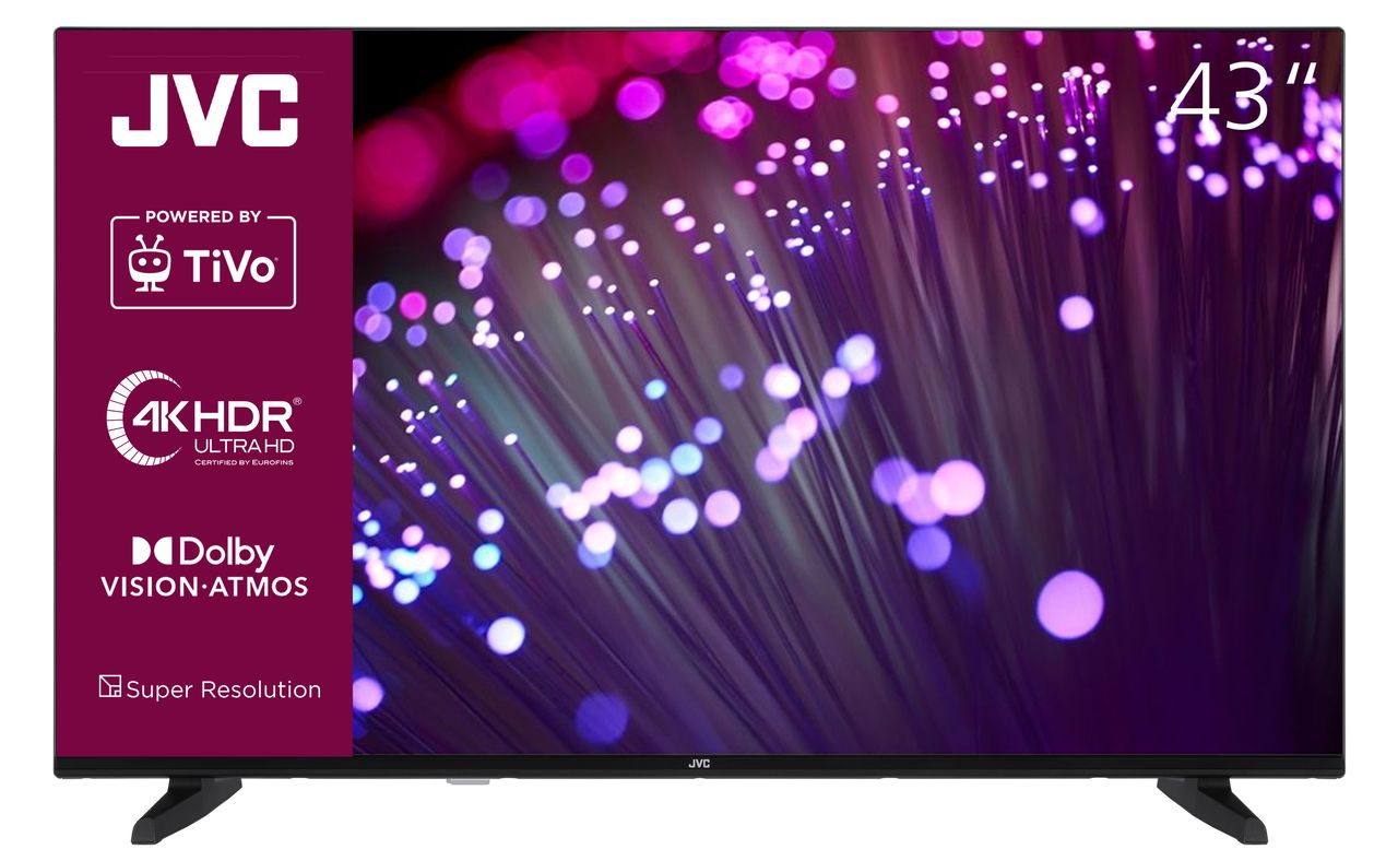 JVC LT-43VU3455 43 Zoll / Smart TV (4K UHD, HDR Dolby Vision, Dolby Atmos, Triple Tuner)