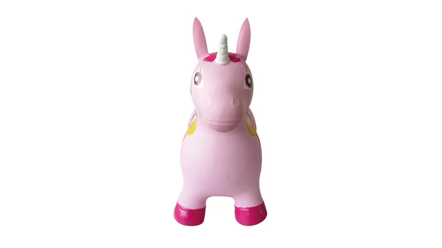 Jamara Hüpftier Einhorn bunt mit Pumpe   460316