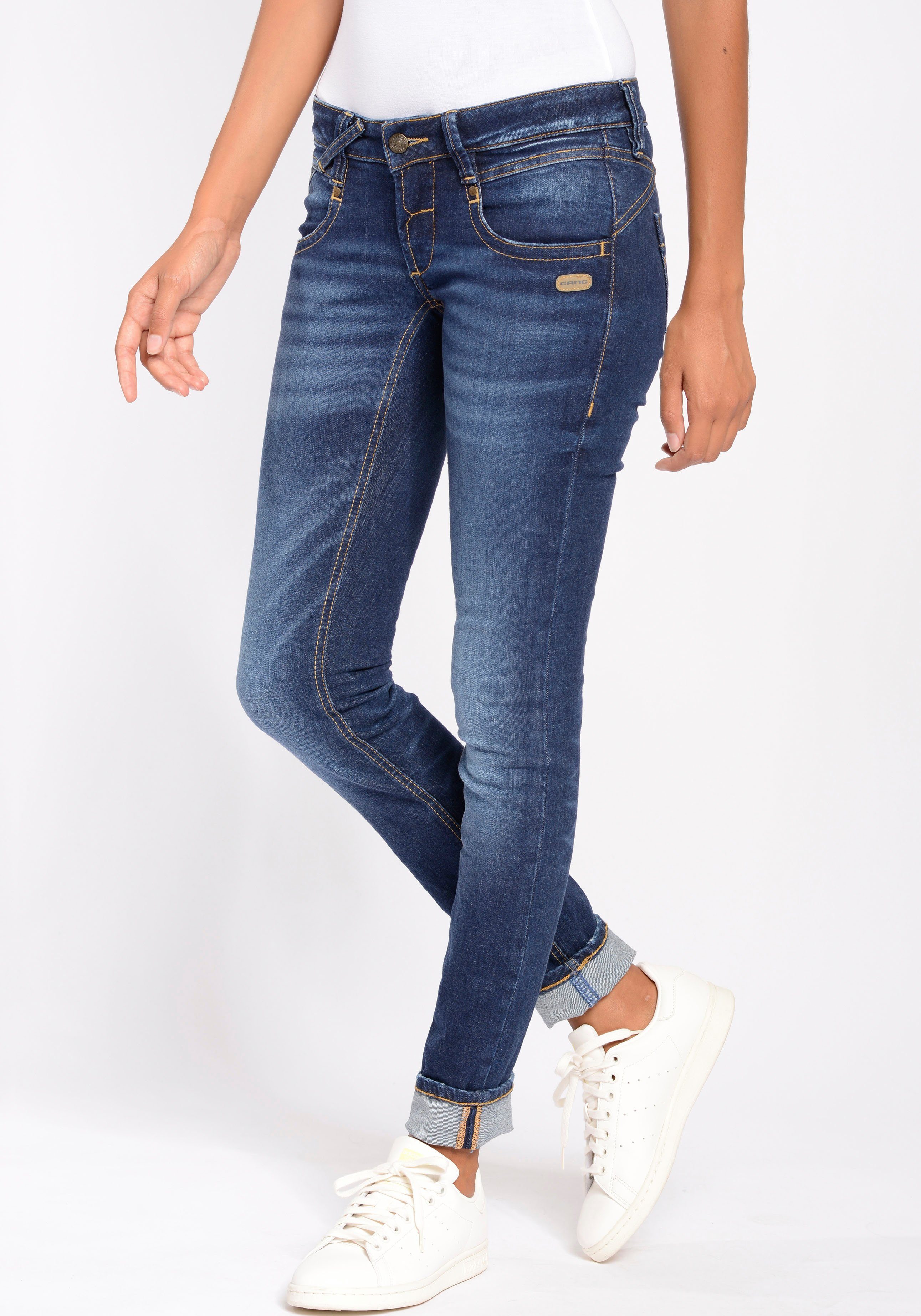 GANG Skinny-fit-Jeans 94NENA mit niedriger Leibhöhe