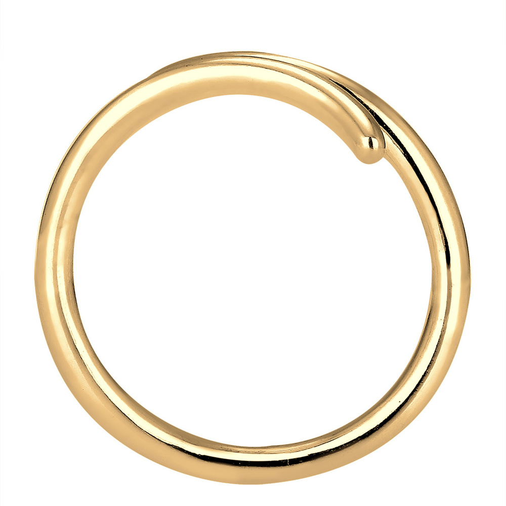 Elli Elli Bague Femmes Enroulement Statement Géo en Argent Sterling 925 Bague